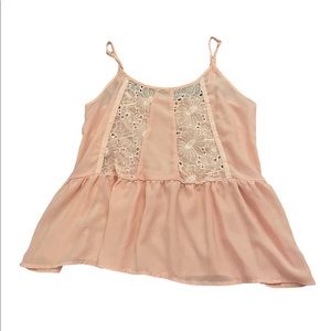 Light pink see through tank top